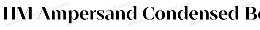 HM Ampersand Condensed Bold字体转换